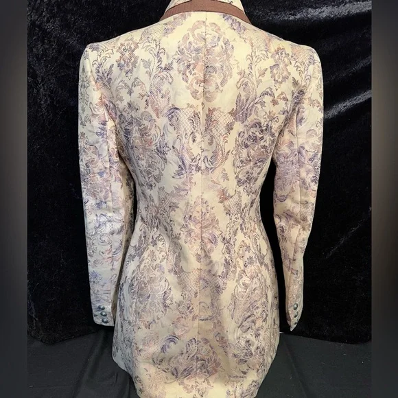 Vintage Gina Blanez Brocade Equestrian
Western Jacket, Button Front. Size S -021 - Picture 6 of 8